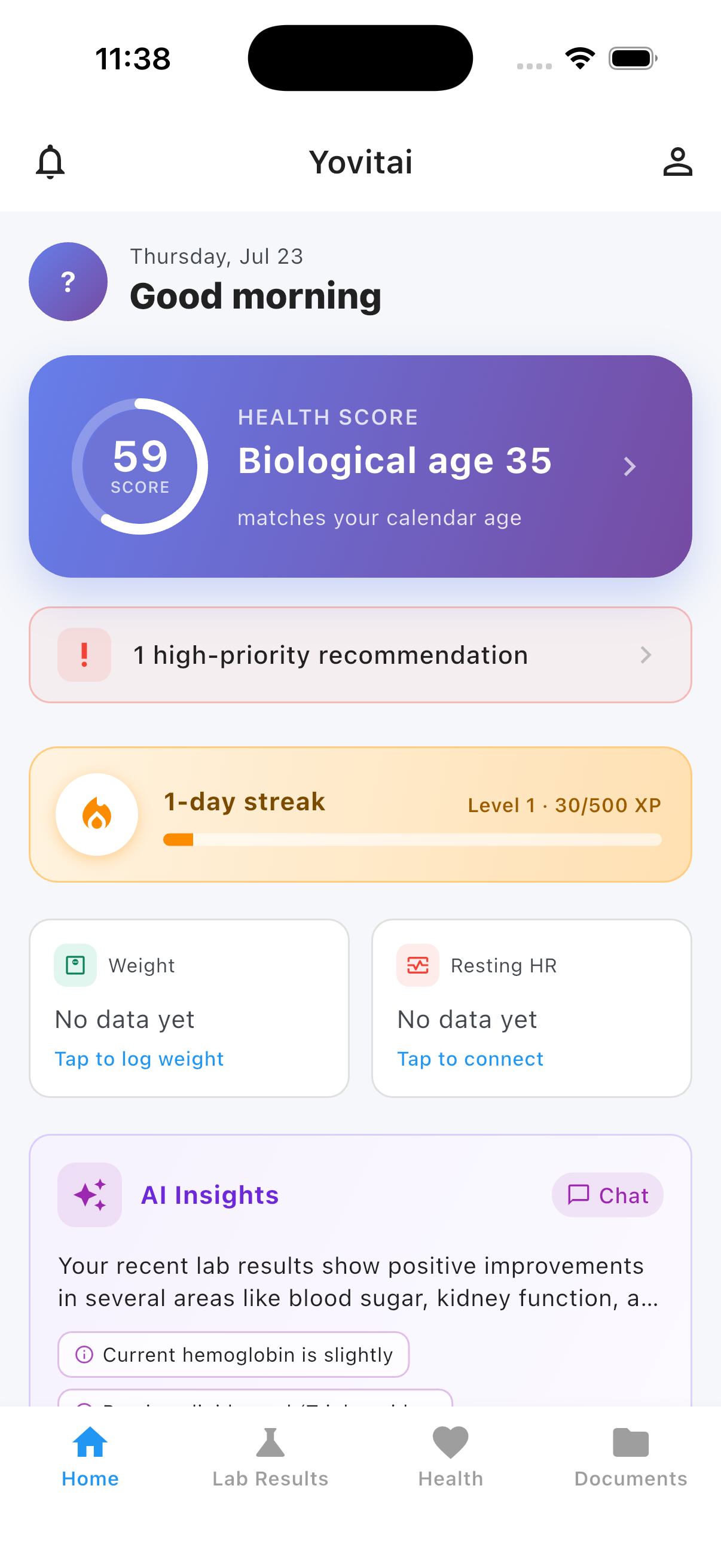 Drop home screenshot